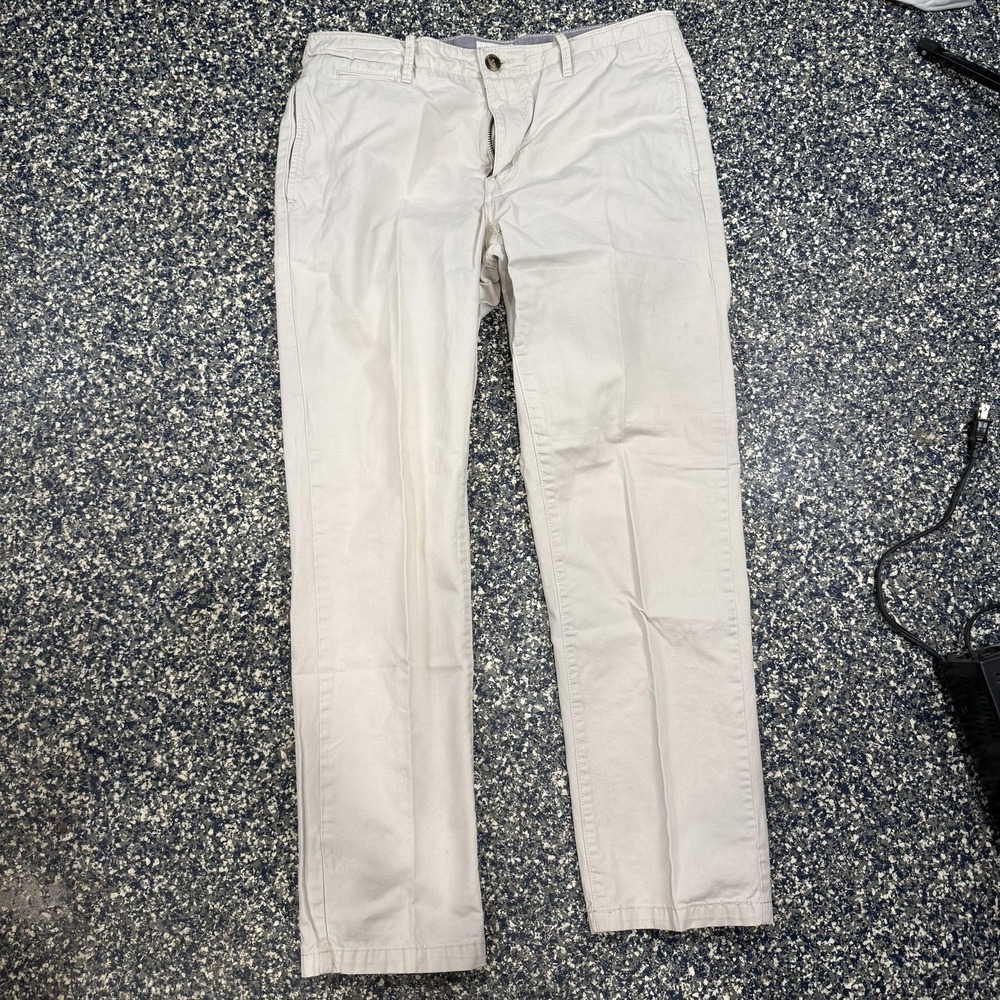 Lucky Brand Pants Womens 34 Beige Chino Straight Twill Casual Everyday